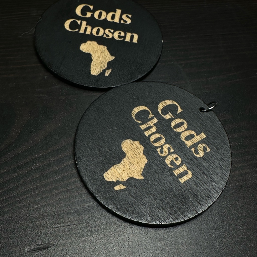 Black And Gold Gods Chosen Earrings